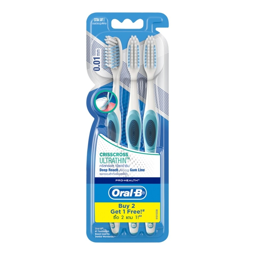 Oral-B Toothbrush Crisscross Ultrathin 3's