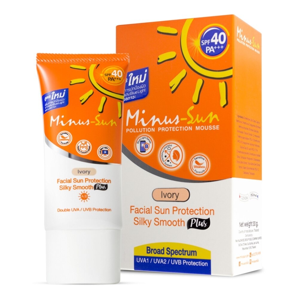 Minus-Sun SPF 40 PA +++ (Ivory) Pollution Protection Mousse 30g