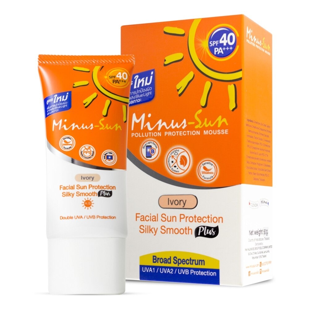 Minus-Sun SPF 40 PA +++ (Ivory) Pollution Protection Mousse 50g