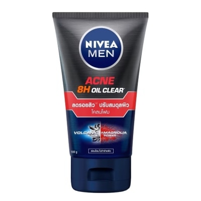 Nivea Nivea Men Acne Oil Clear Mud Foam 100 G. ผู้ชาย โฟมล้างหน้า ผิวมันมาก