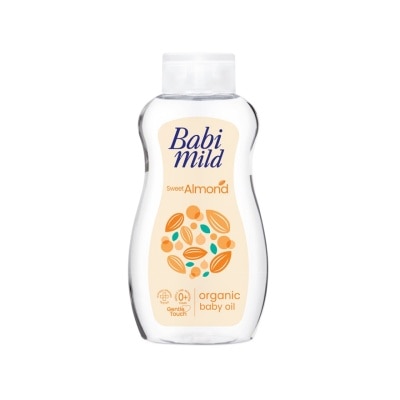 Babimild Babi Mild Baby Oil Sweet Almond Organic Argan 200 Ml. ออยล์บำรุงผิว