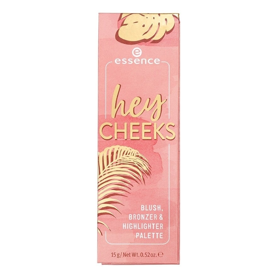 Essence hey cheeks blush, bronzer  highlighter palette 15g.