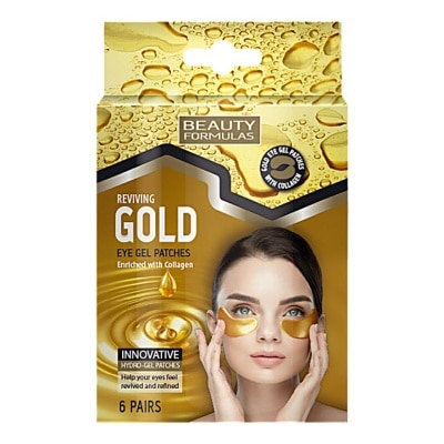 Beauty Formulas Beauty Formulas Reviving Gold Eye Gel Patches 6pairs.