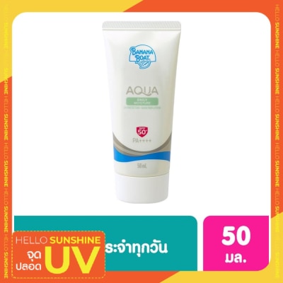 Banana Boat บานาน่า โบ๊ท อควา เดลี่ มอยส์เจอร์ ยูวี โพรเทคชั่น ชันสกรีน โลชั่น SPF50+PA++++ 50 มล