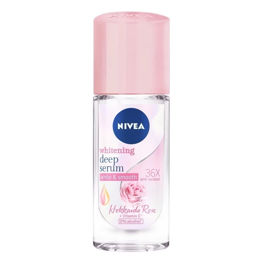 Nivea Serum Roll On Hokkaido Rose 40 Ml. โรลออน ลดเหงื่อ ระงับกลิ่นกาย