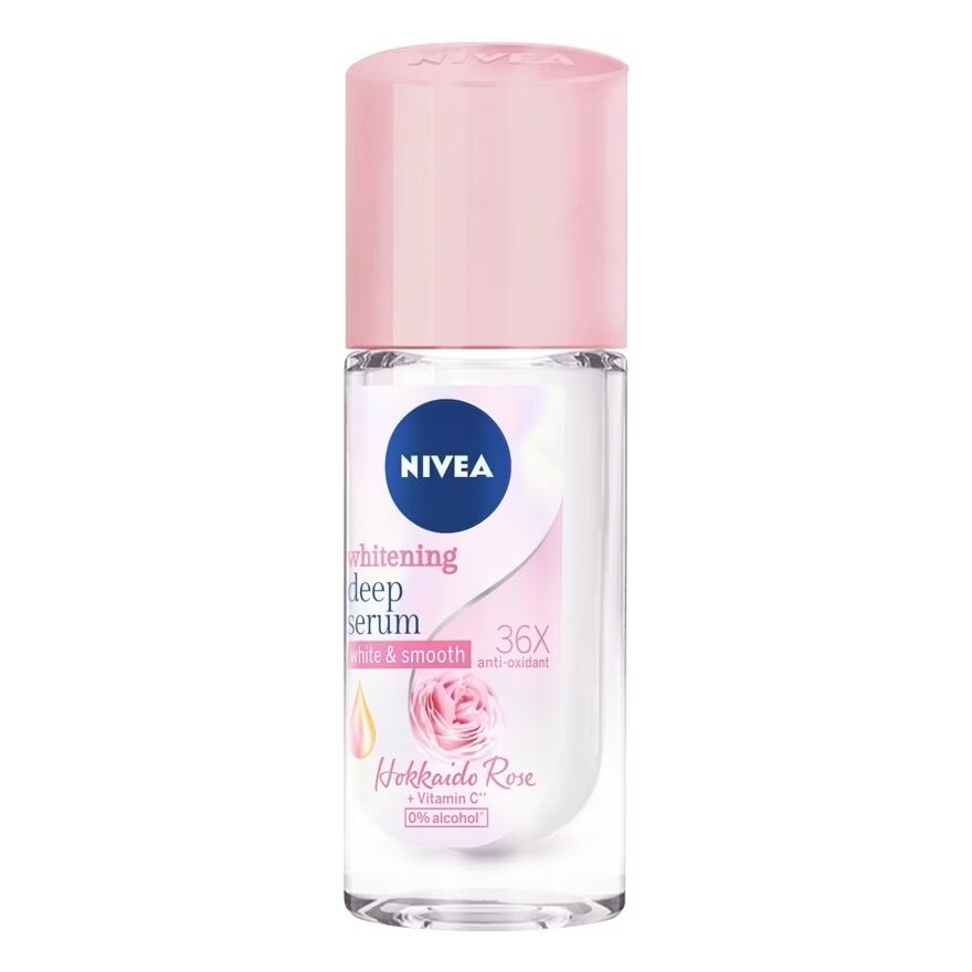 Nivea Serum Roll On Hokkaido Rose 40 Ml. โรลออน ลดเหงื่อ ระงับกลิ่นกาย