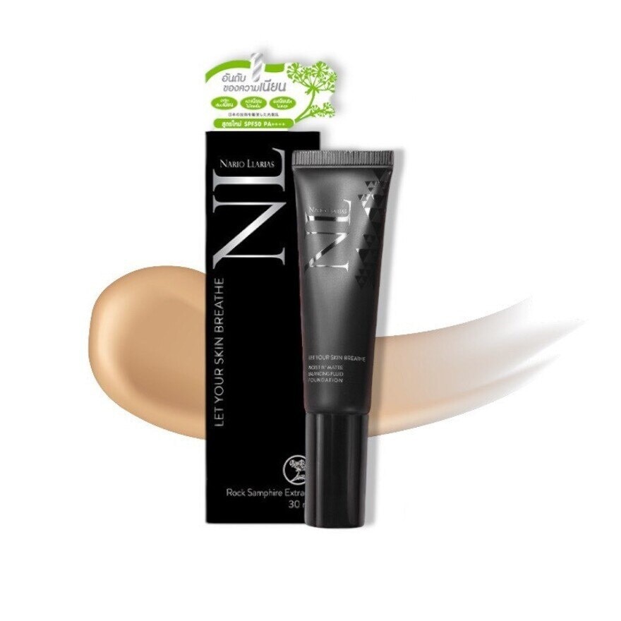 นาริโอะ ลาเรียส มอย แอนด์ แมท บาลานซิง ฟลูอิด ฟาวเดชัน SPF50 PA++++ 03 มิดเดิล โทสต์