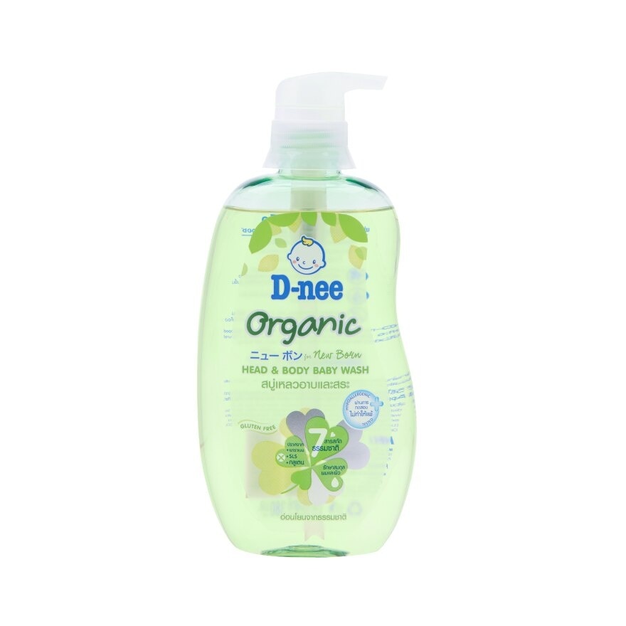 D-Nee For New Born Head  Body Baby Wash Organic 380 ML