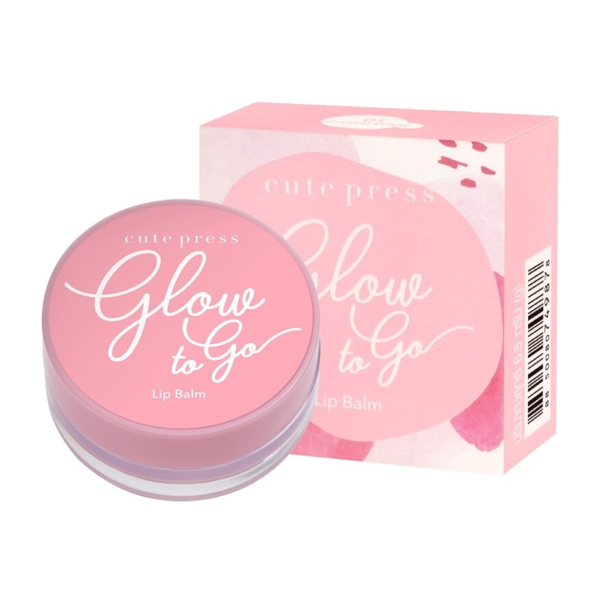 Cute Press Glow to Go Lip Balm 6.5g. 01 Crystal White