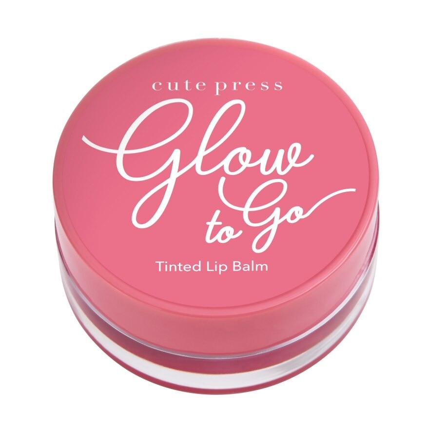 Cute Press Glow to Go Lip Balm 6.5g. 02 Pastel Pink