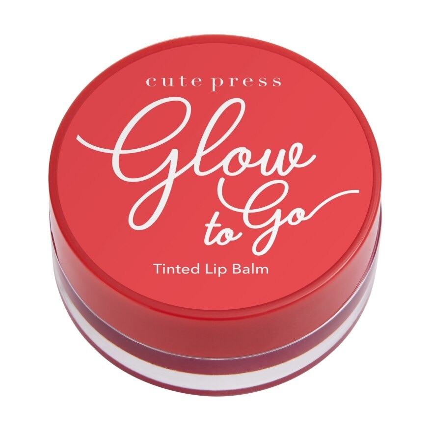 Cute Press Glow to Go Lip Balm 6.5g. 03 Ruby Red