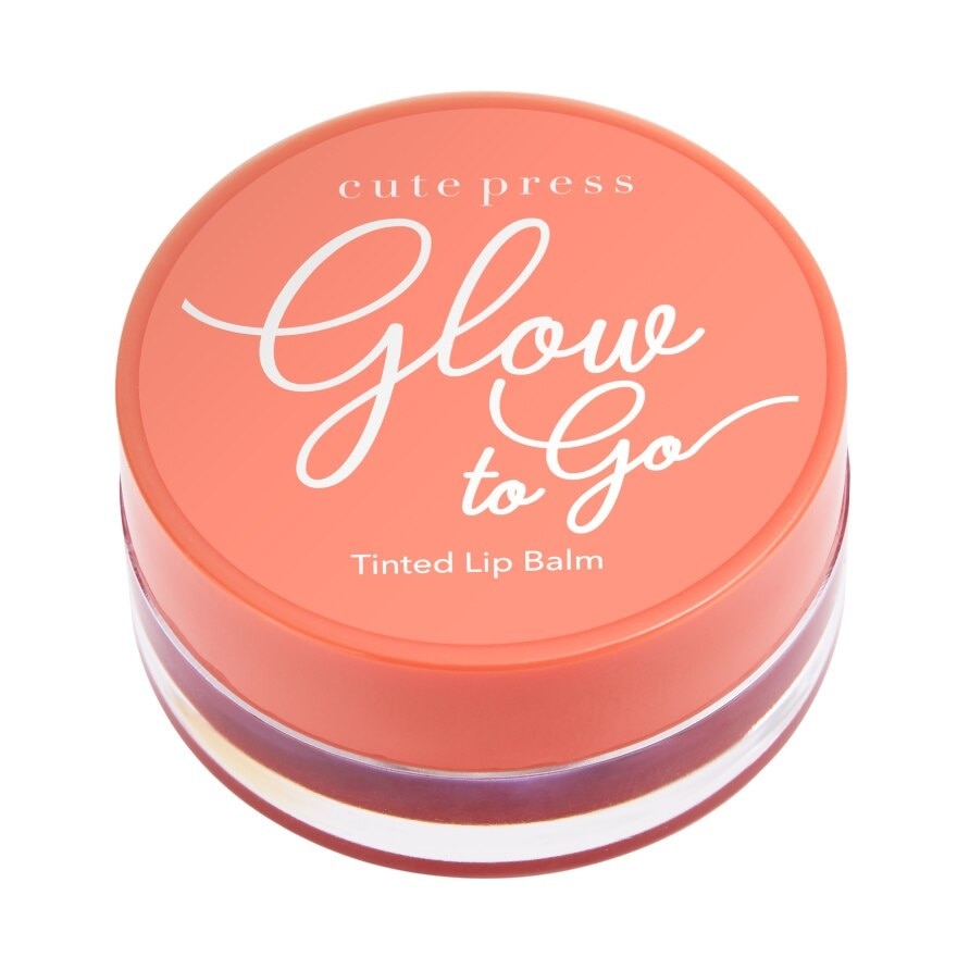 Cute Press Glow to Go Lip Balm 6.5g. 04 Cheerful Orange