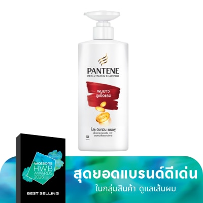 Pantene แพนทีน แชมพู โปร-วิตามิน ลอง แอนด์ สตรอง 380 มล.แชมพูผมยาว แข็งแรง