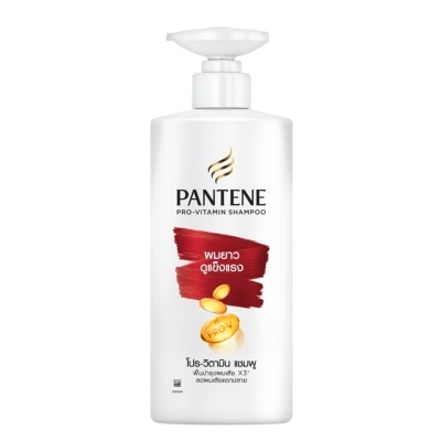 Pantene แพนทีน แชมพู โปร-วิตามิน ลอง แอนด์ สตรอง 380 มล.แชมพูผมยาว แข็งแรง