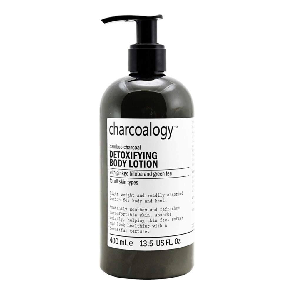 Charcoalogy Bamboo Charcoal Detoxifying Body Lotion 400ml.