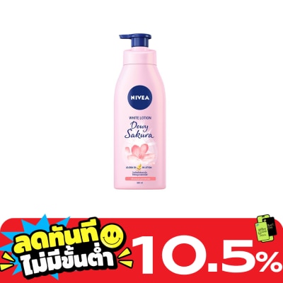 Nivea นีเวีย บอดี้ ดิวอี้ ซากุระ ไวท์ โลชั่น 350 มล. image