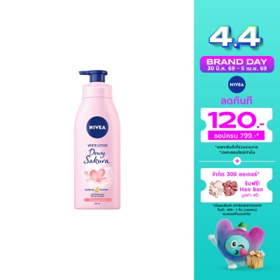 Nivea - นีเวีย บอดี้ ดิวอี้ ซากุระ ไวท์ โลชั่น 350 มล.