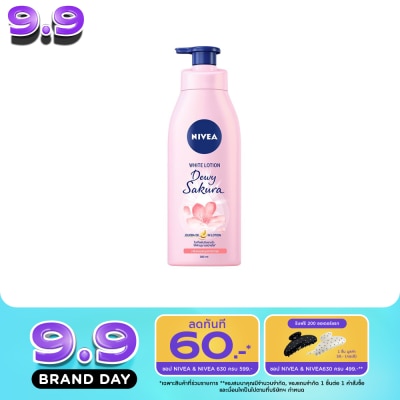 Nivea - นีเวีย บอดี้ ดิวอี้ ซากุระ ไวท์ โลชั่น 350 มล. image