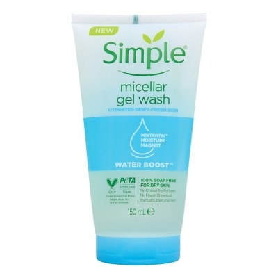 Simple Simple Water Boost Micellar Facial Gel Wash 150 Ml. เจลล้างหน้า