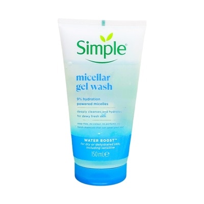 Simple Simple Micellar Gel Wash Water Boost 150 Ml. เจลล้างหน้า