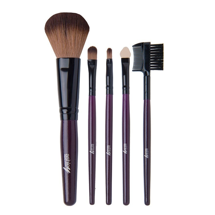 Ashley Set Brush 5Pcs AA030 Purple