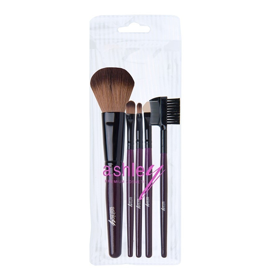 Ashley Set Brush 5Pcs AA030 Purple