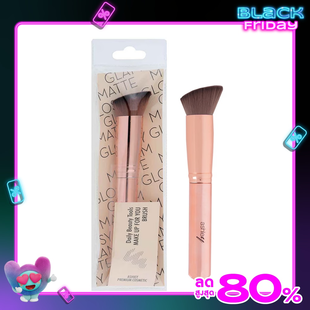 AshleyAngledFlatBrush 1Pcs AA149-06