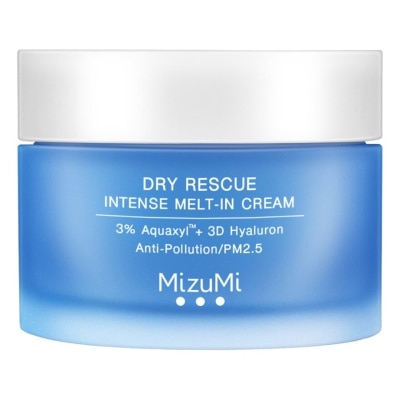 MIZUMI Mizumi Dry Rescue Intense Melt-in Cream มิซึมิ ดราย เรสคิว สีฟ้า มอยเจอร์ไรเซอร์ อินเ