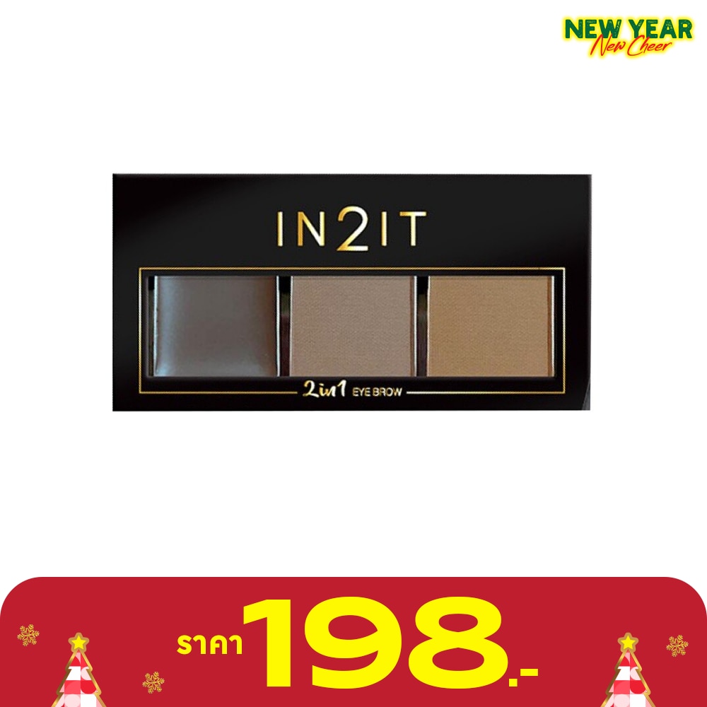 In 2 It In2It 2 In 1 Eye Brow 2.5G. 01 Brown