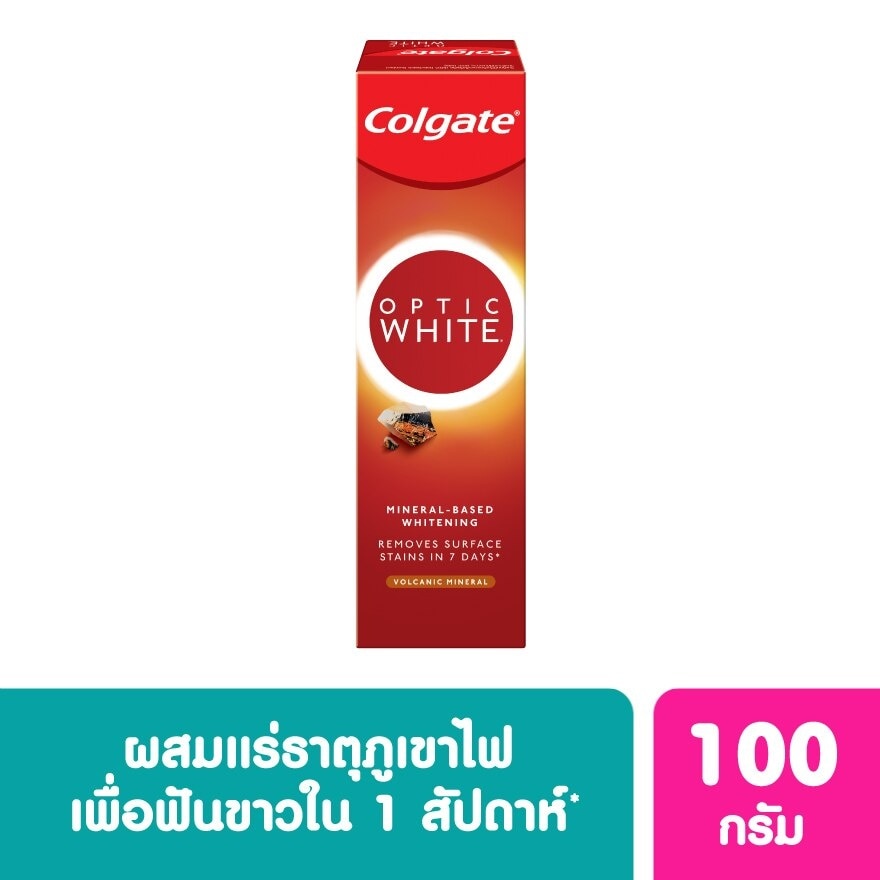 Colgate Toothpaste Optic White Volcanic Mineral 100 G.