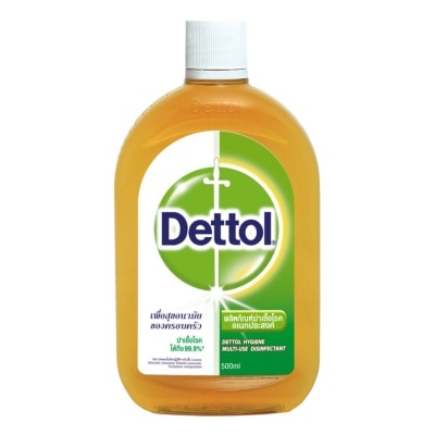 Dettol น้ำยาฆ่าเชื้อโรค Dettol เดทตอล ไฮยีน มัลติ ยูส ดิสอินแฟคแทนท์ เดทตอลฆ่าเชื้อ 500 มล.