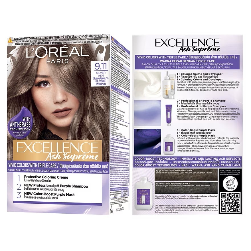 L'Oreal Paris Excellence Ash Supreme 9.11 Silver Ash