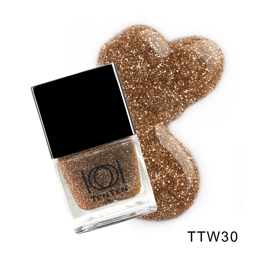 เท็นเท็น น้ำยาทาเล็บ 12มล. TTW30 สีกลิตเตอร์ image