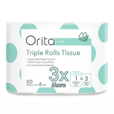 Orita Orita Triple Rolls Tissue 50meters.