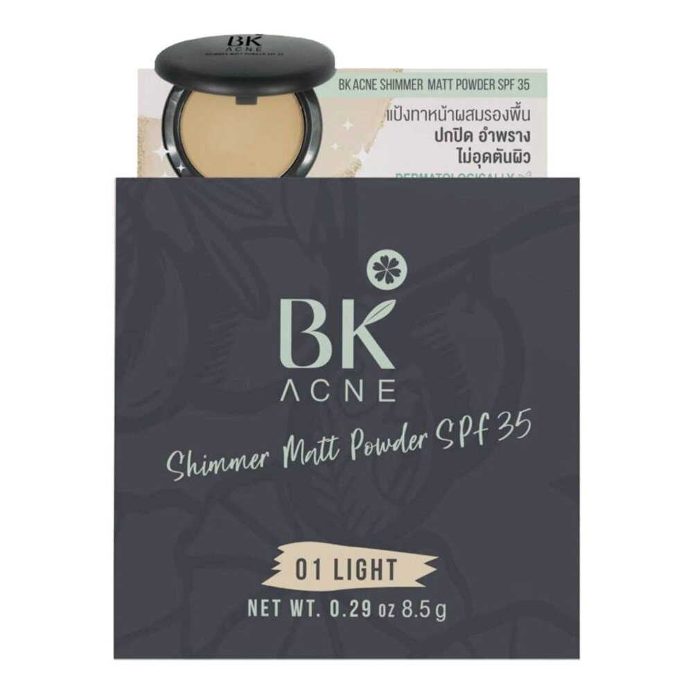 BK Acne Shimmer Matt Powder SPF35 (01 Light) 10g.