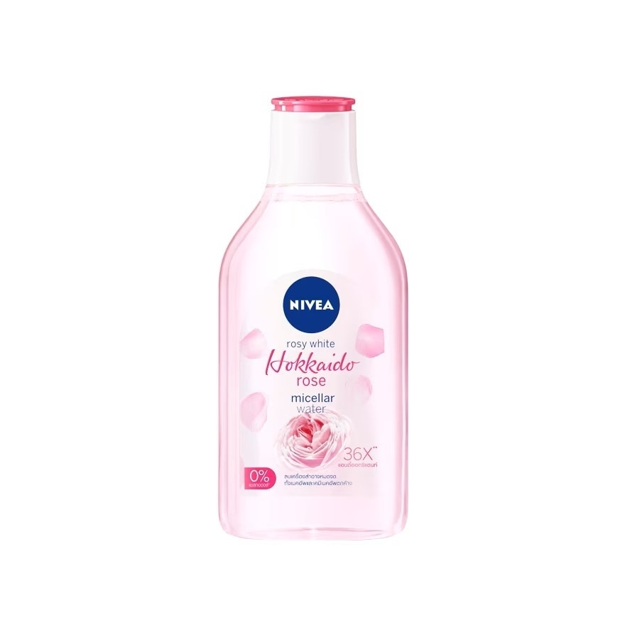 Nivea Rosy White Hokkaido Rose Micellar Water 400 Ml. คลีนซิ่ง เช็ดเครื่องสำอาง