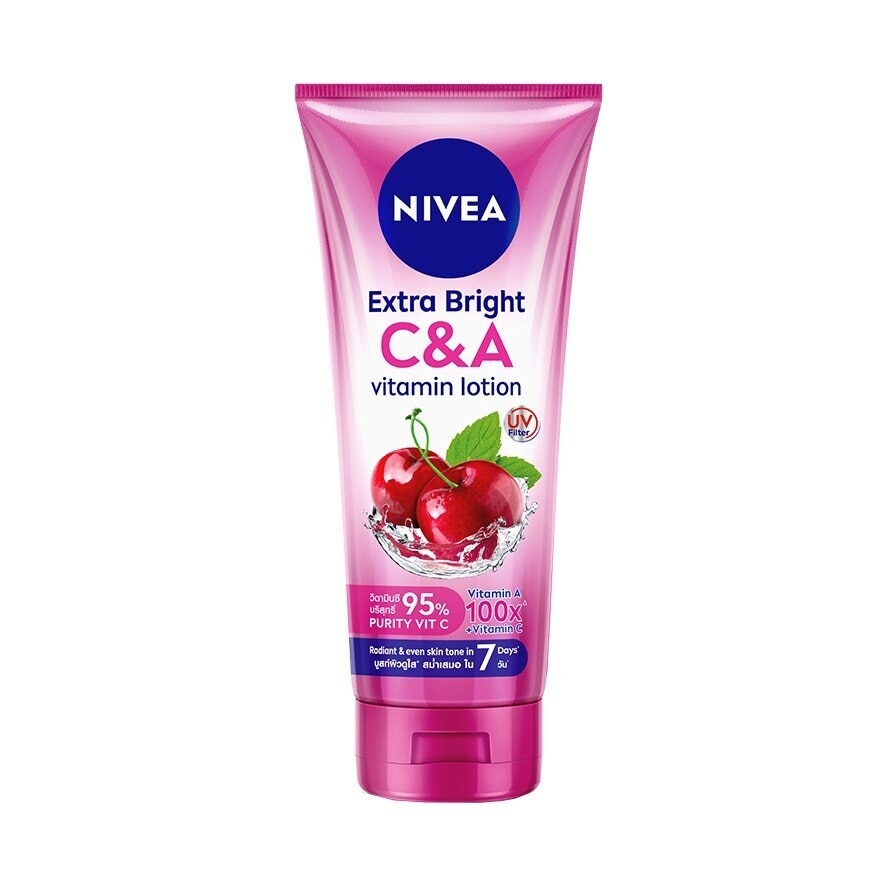 Nivea Extra Bright C  A Vitamin Lotion 320 Ml. ผิวกระจ่างใส บูสท์ผิวดูใส สม่ำเสมอ