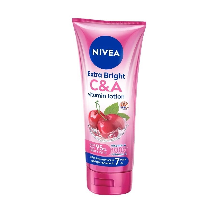 Nivea Extra Bright C  A Vitamin Lotion 320 Ml. ผิวกระจ่างใส บูสท์ผิวดูใส สม่ำเสมอ