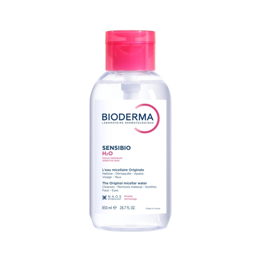 Bioderma เซ็นซิบิโอ เอชทูโอ เมคอัพ รีมูฟเวอร์ คลีนซิ่ง วอเตอร์ สีชมพู 850 มล. image