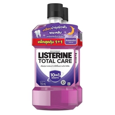 Listerine ลิสเตอรีน น้ำยาบ้วนปาก โทเทิล แคร์ 750 มล. แพ็คคู่