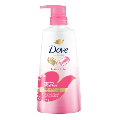 Dove Dove Shampoo Micellar Vitamin Detox Nourishment 430 Ml. แชมพู ผมมัน ดีท็อกซ์