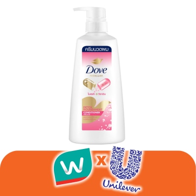 Dove - โดฟ คอนดิชันเนอร์ ไมเซล่า วิตามิน ดีท็อกซ์ นอริชเม้นท์ 410 มล. ครีมนวด ผมมัน ดีท็อกซ์
