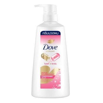 Dove โดฟ คอนดิชันเนอร์ ไมเซล่า วิตามิน ดีท็อกซ์ นอริชเม้นท์ 410 มล. ครีมนวด ผมมัน ดีท็อกซ์