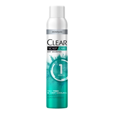 Clear - เคลียร์ สกาล์ป แคร์ ทีทรี แอนด์ มิ้นท์ คูลลิ่ง ดราย แชมพู 170 มล.