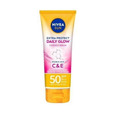 Nivea นีเวีย ซัน บอดี้ เอสเซนส์เซรั่ม เอ็กซ์ตร้า โพรเท็ค เดลี่ โกลว์ SPF50 PA+++ 180 มล.