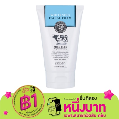 Scentio เซนทิโอ มิลล์ พลัส ไวท์เทนนิ่ง เฟเชียล โฟม 100 มล.
