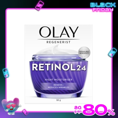 Olay โอเลย์ รีเจนเนอรีส เรตินอล24 ไนท์ มอยส์เจอร์ไรเซอร์ 50 กรัม