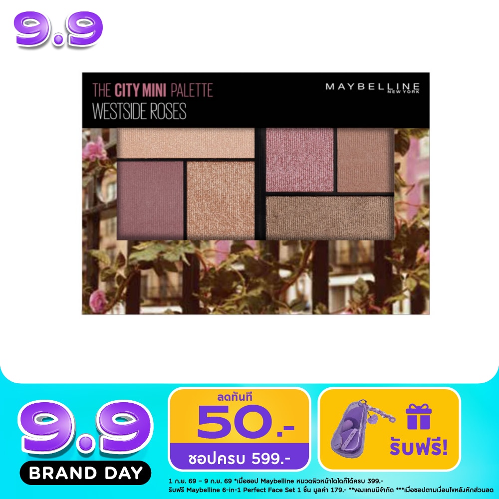 Maybelline The City Mini Palette Westside Roses 51g. image