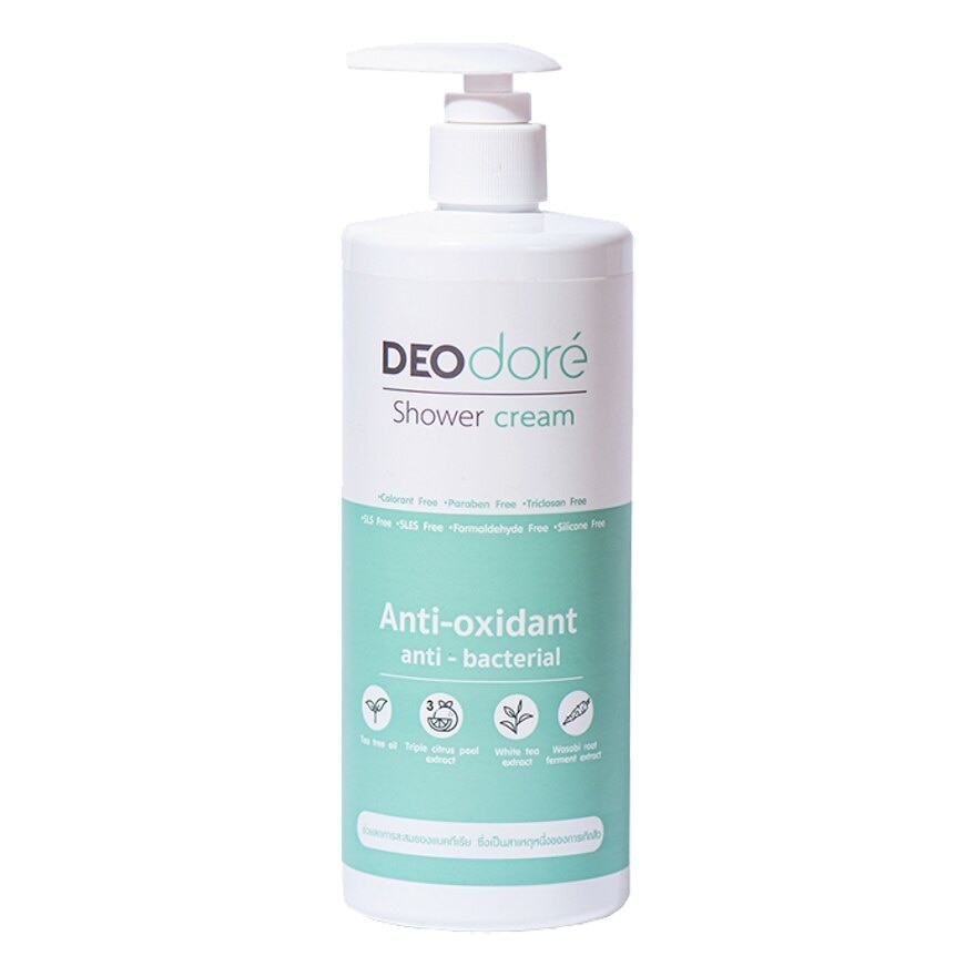 Deodore Shower Cream Anti-Bacterial  Anti-Oxidant 400 Ml.