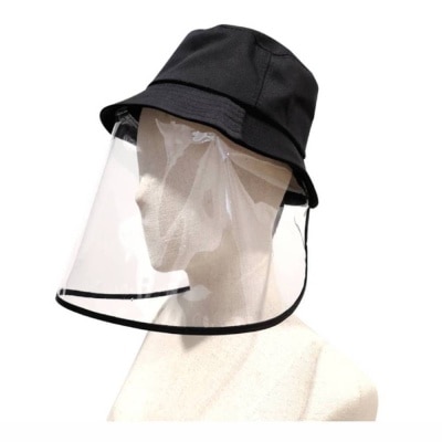 Watsons Bucket Hat with Removable Transparent shield 1s. (Free-size)